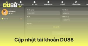 Cập nhật tài khoản DU88