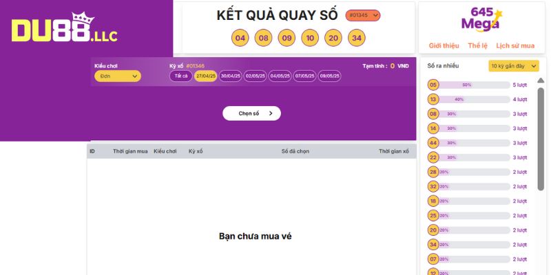 Giới thiệu về đặt cược xổ số Mega 6/45