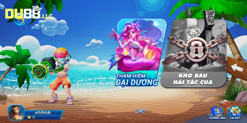 Người chơi hãy lựa chọn phòng chơi Bá Chủ Đại Dương