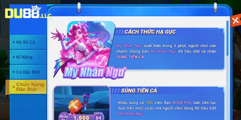Tiêu diệt mỹ nhân ngư để nhận về tài khoản tiền thưởng lớn