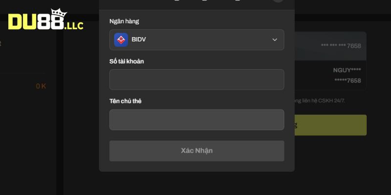 Cập nhật tài khoản thanh toán nhanh an toàn
