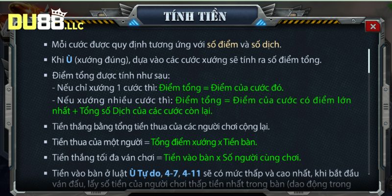 Bạn tham khảo cách tính tiền trong game bài Chắn