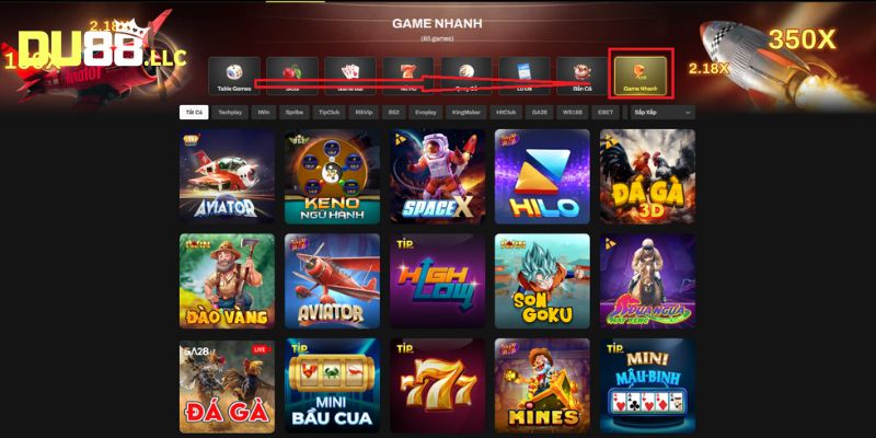 Lựa chọn các sản phẩm game nhanh yêu thích nhất