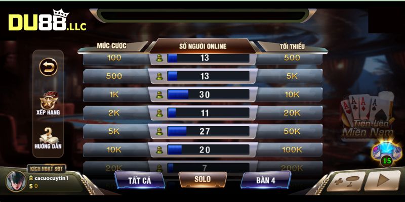 Tìm hiểu về trò chơi game bài tiến lên miền nam trực tuyến