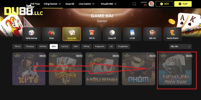 Lựa chọn trò chơi game bài tiến lên miền Nam để giải trí